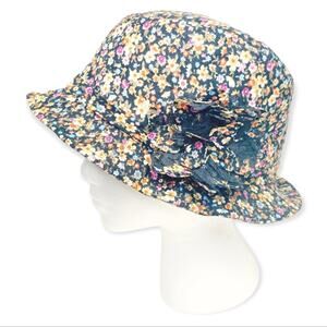Y2k 90's Vintage Claires Floral & Lace Bucket Hat